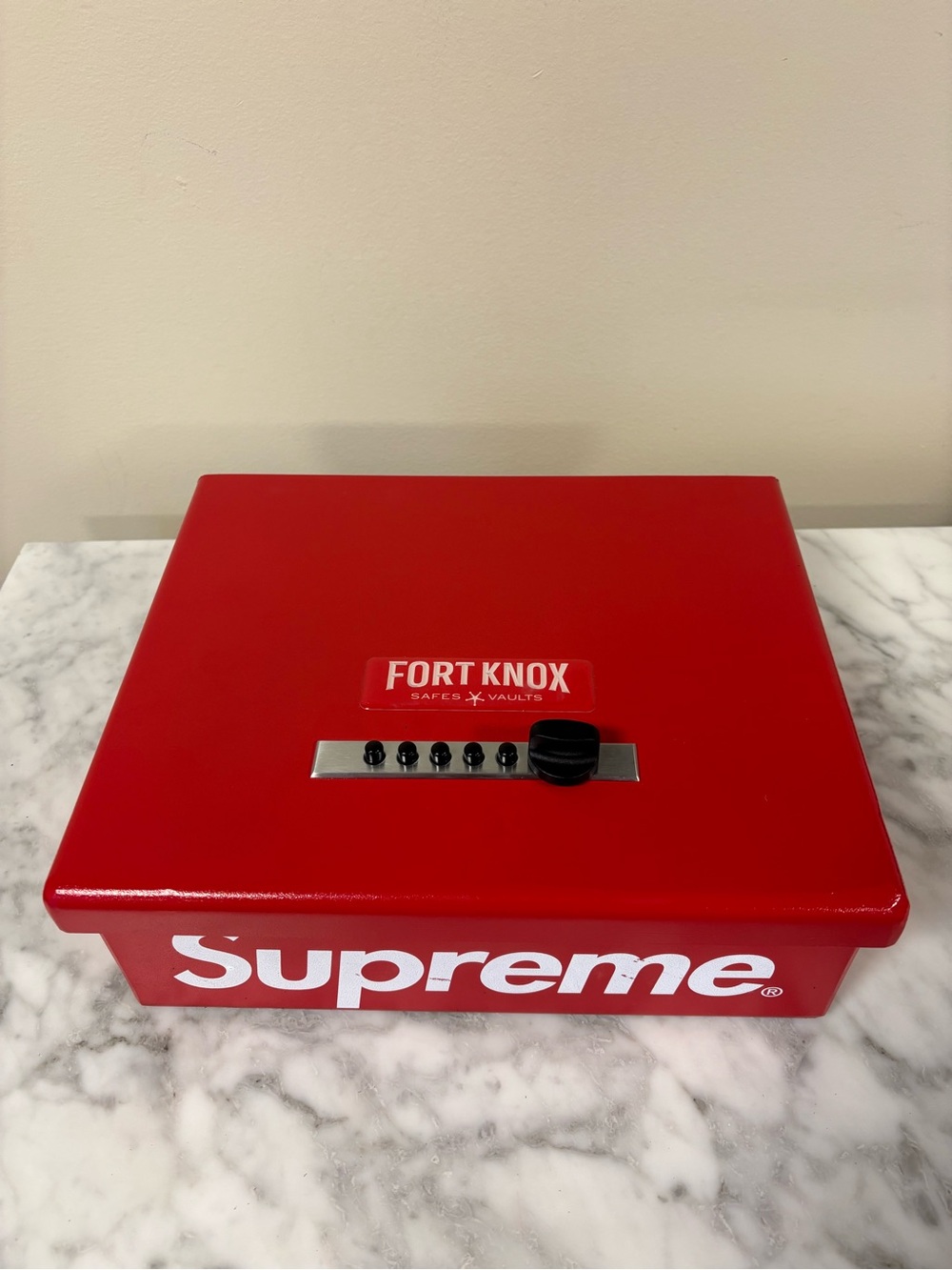 Fort Knox x Supreme Red Locking Box